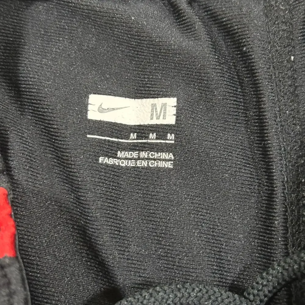 Vintage Y2K Nike Basketball Shorts Baggy Mens Medium Black Red Athletic Gym